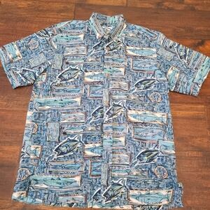 The International Game Fish Asso By Aftco Bluewater Wear Mens S/S Shirt Size M